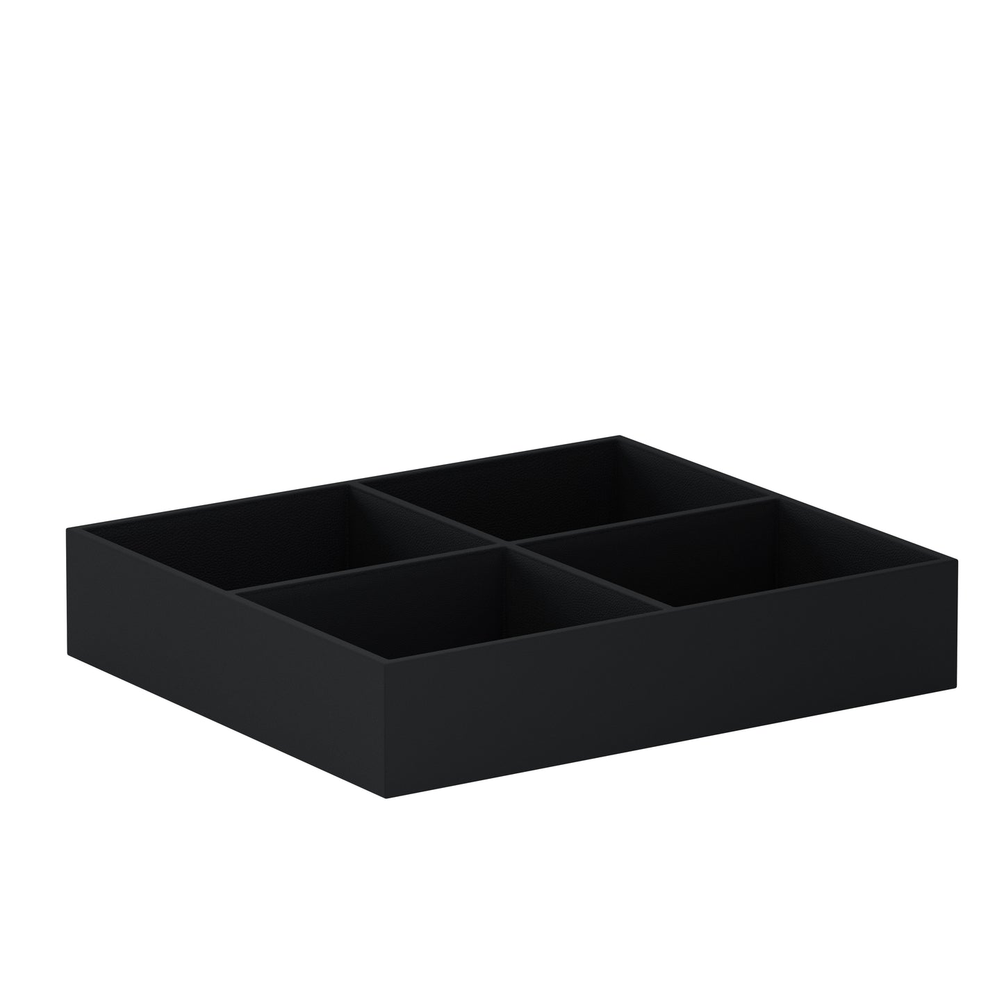 Vassoio D Noir Intense : plateau de rangement en cuir