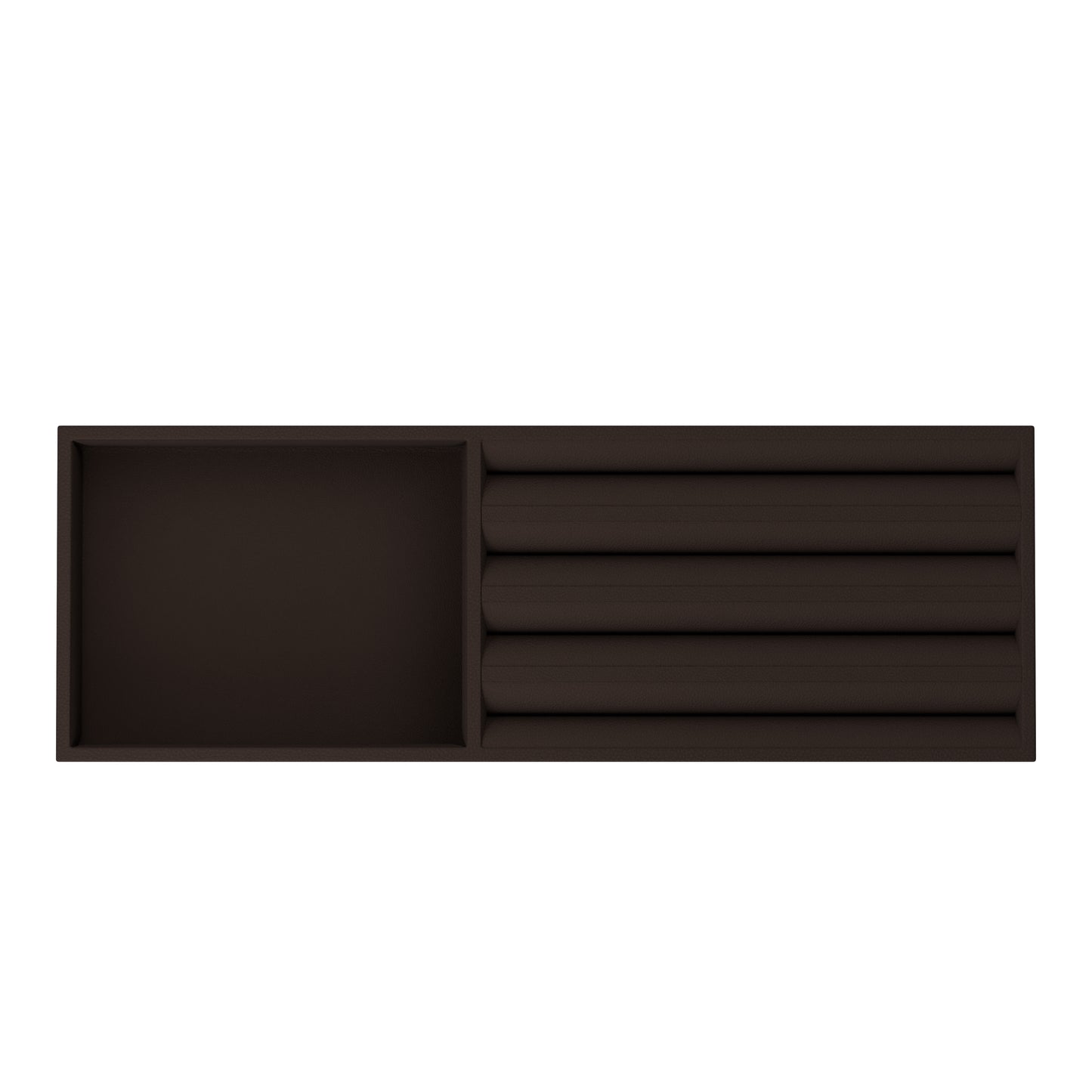 Vassoio B cioccolato: vassoio per orologi in pelle