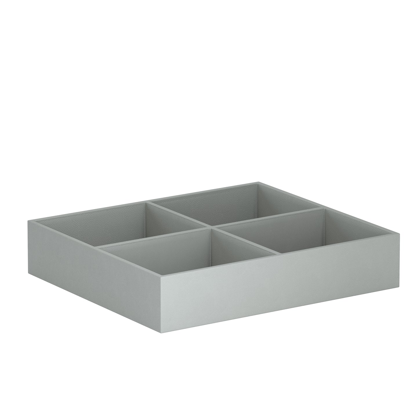 Vassoio D Gris Perle : plateau de rangement en cuir