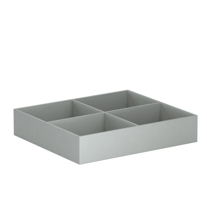 Vassoio D Gris Perle : plateau de rangement en cuir