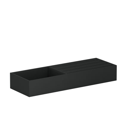 Vassoio B Gris Ardoise: plateau pour montres en cuir