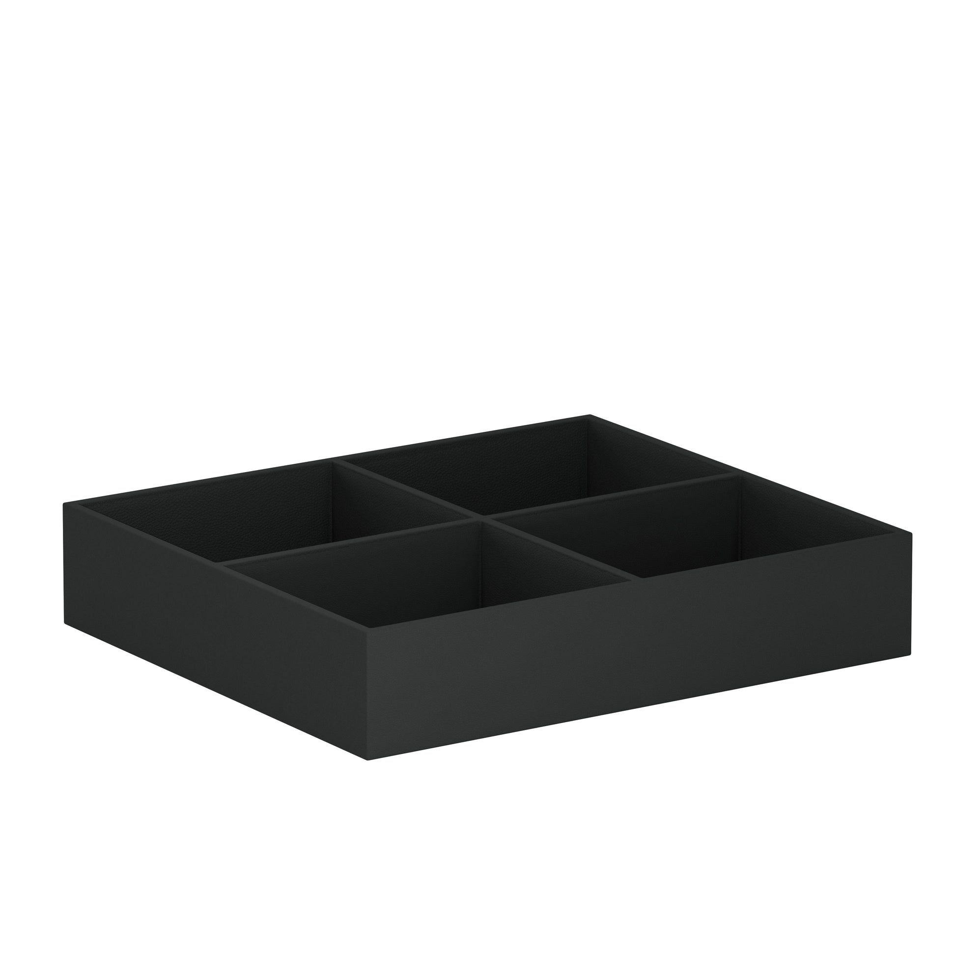 Vassoio D Gris Ardoise : plateau de rangement en cuir