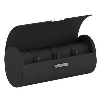 Pochette 4 in Schiefergrau: Uhrentasche Leder