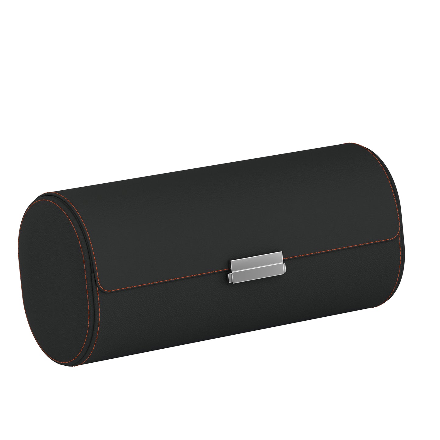 Pochette 4 Gris Ardoise/Orange: étui pour montres en cuir