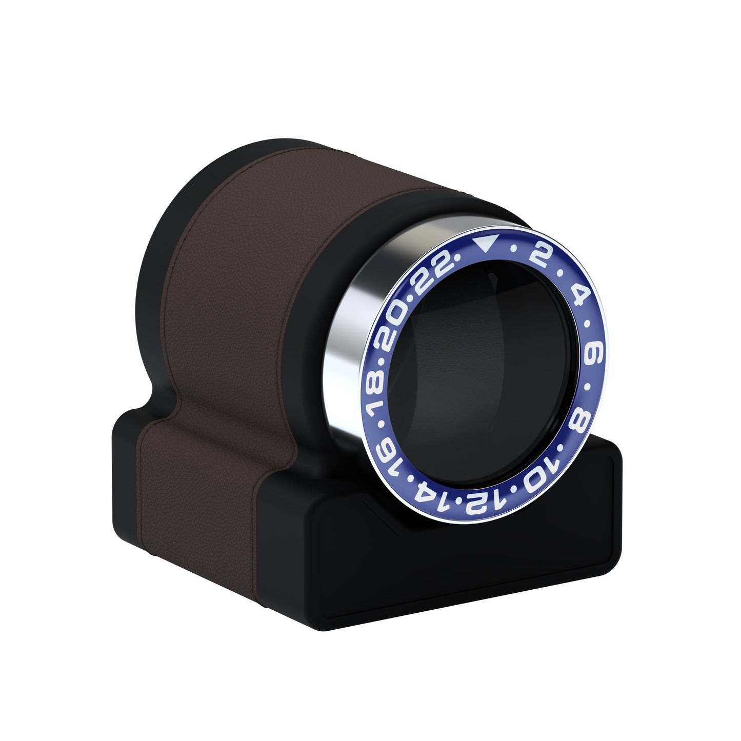 Rotor One Chocolate Brown: automatic winder with Sport Blue bezel