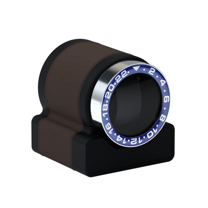 Rotor One Chocolate Brown: Automatikaufzug mit Sport Blue-Lünette
