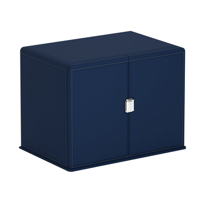 Caja enrolladora de relojes automática: Rotore 6 Azul Medianoche/Crema