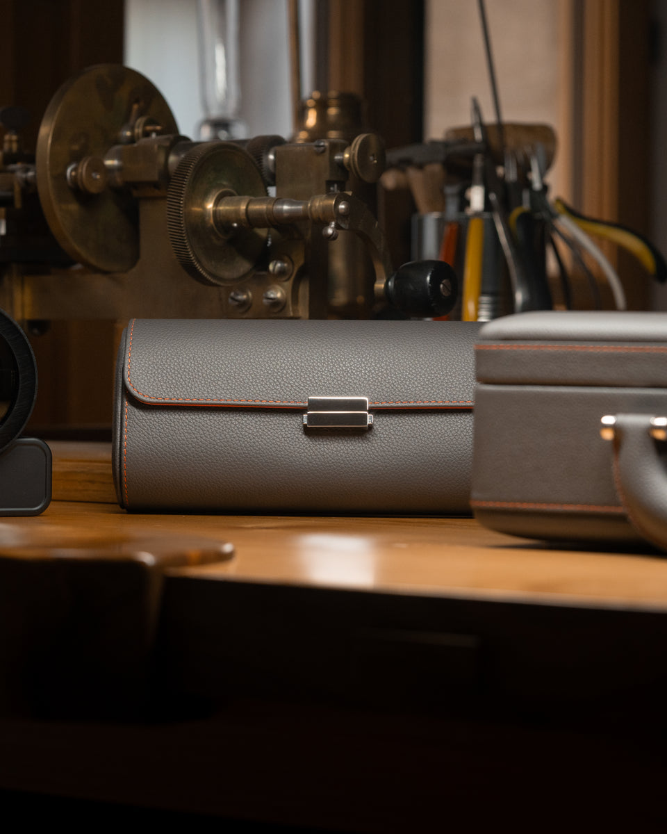 Leather watch roll: Pochette 4
