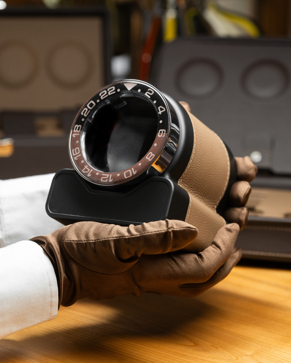 Leather automatic watch winder: Rotor One