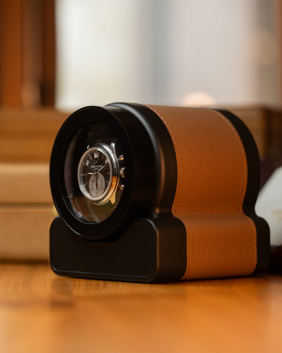 Leather automatic watch winder: Rotor One
