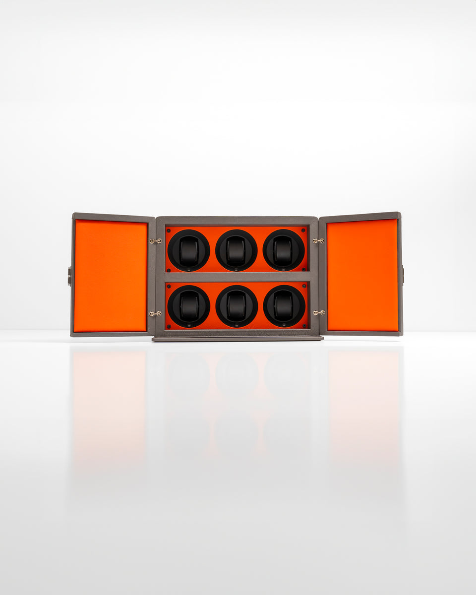 Rotore 6 : Orange cabinet watch winder