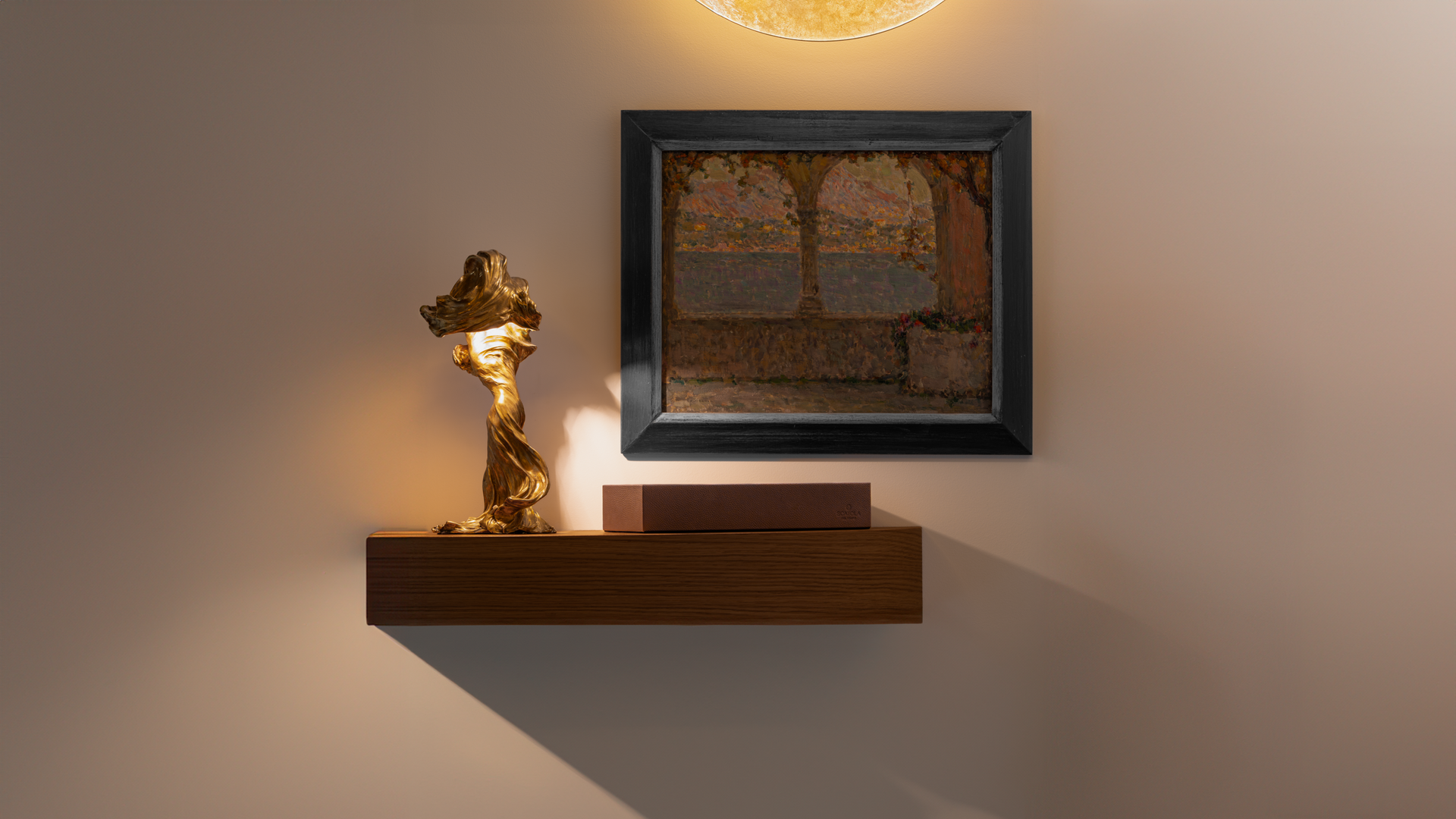 Vassoio C: Chocolate Brown leather valet tray