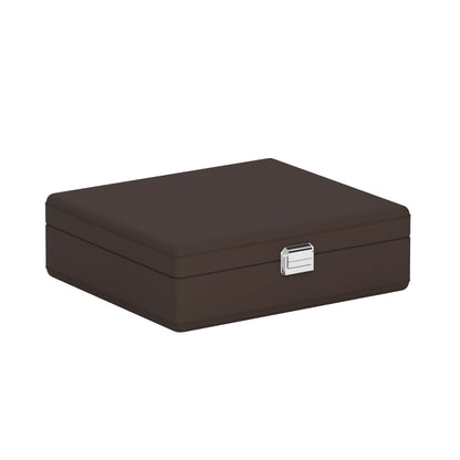 Tesoro Marron Chocolat: boîte à bijoux en cuir