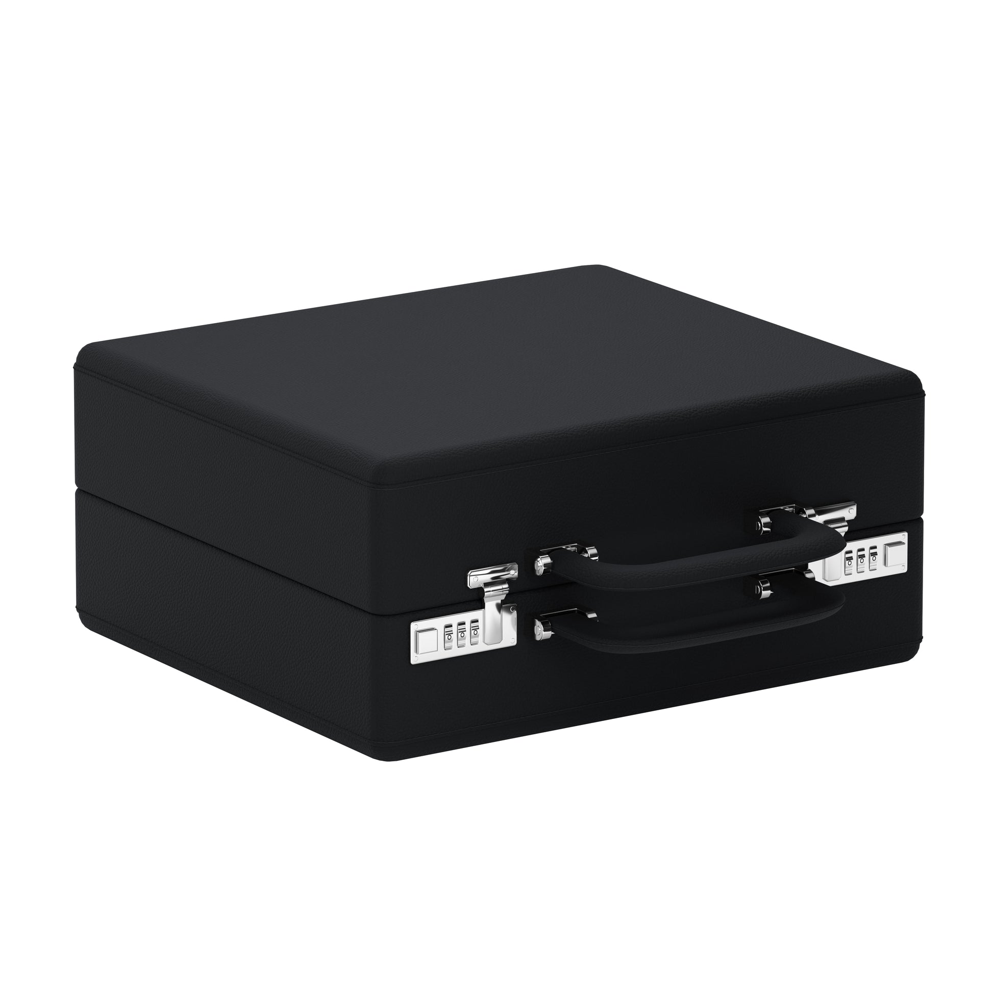 Valigetta 16 Noir Intense: valise pour montres en cuir