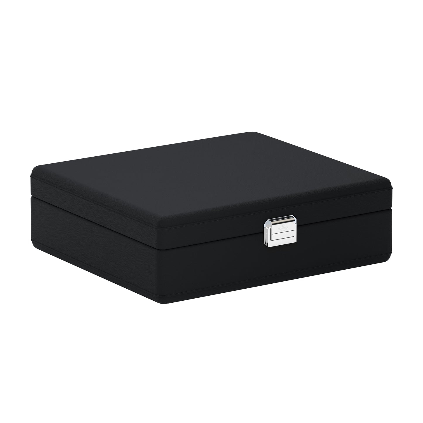 Valigetta 8 Noir Intense: valise pour montres en cuir