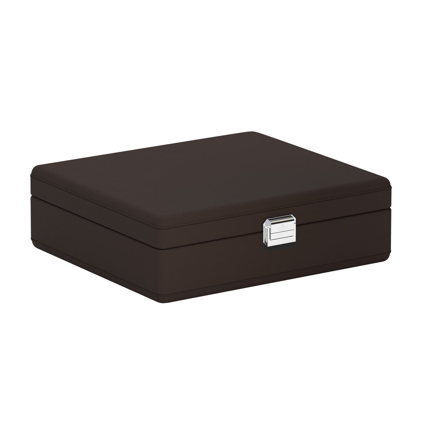 Valigetta 8 Marron Chocolat: valise pour montres en cuir