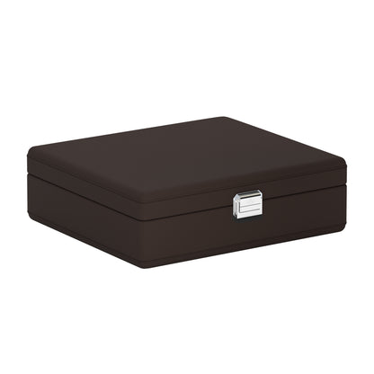 Valigetta 8 Marron Chocolat: valise pour montres en cuir