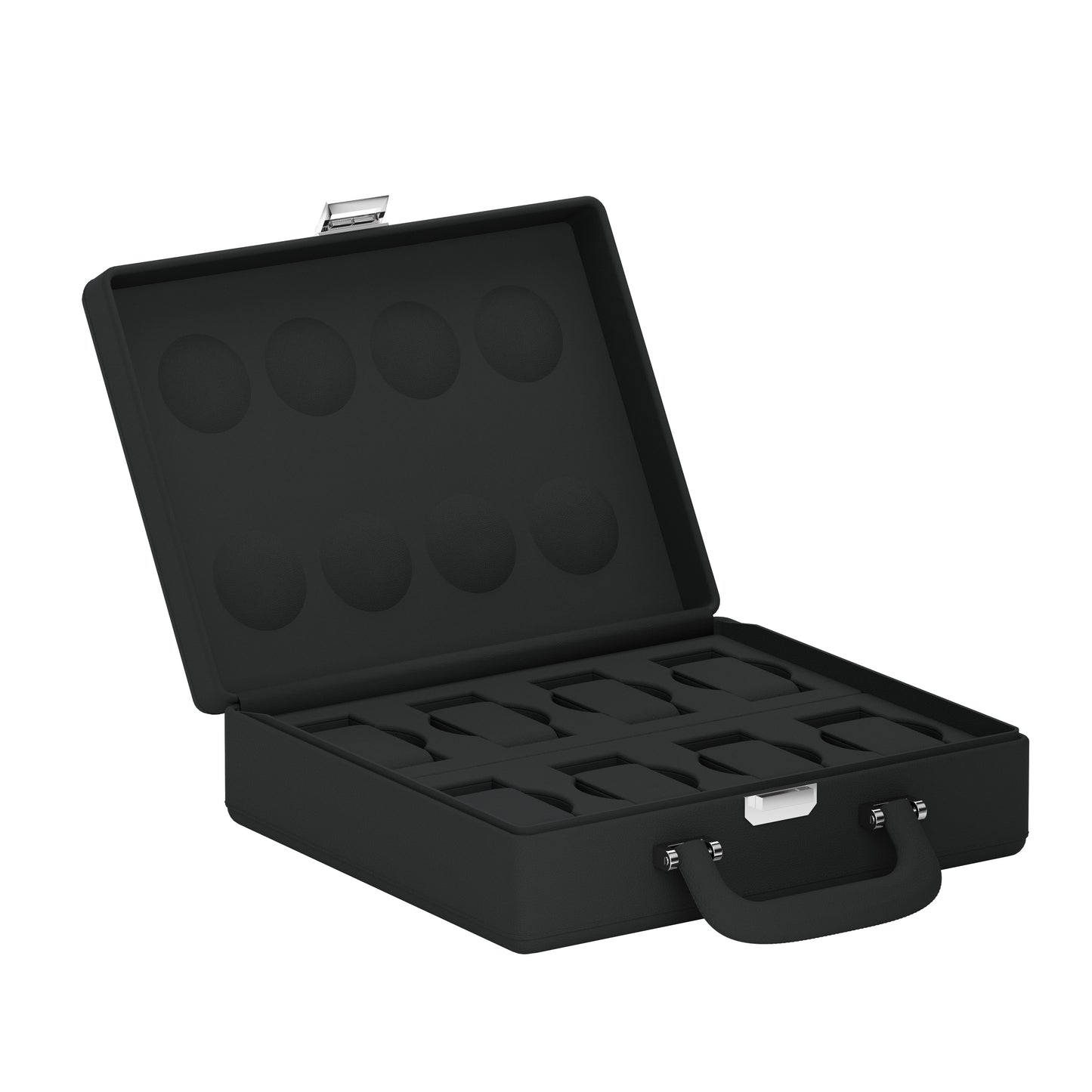 Valigetta 8 Slate Gray: leather watch travel case