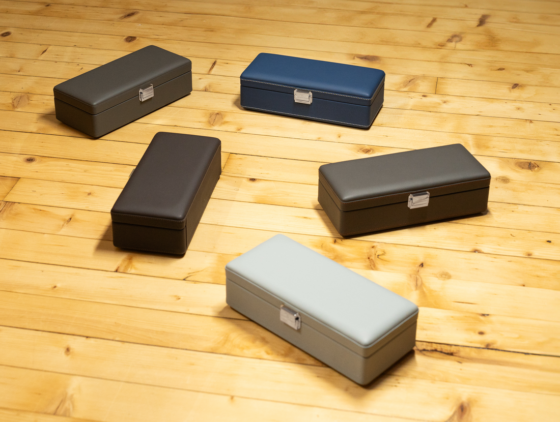 Leather watch box