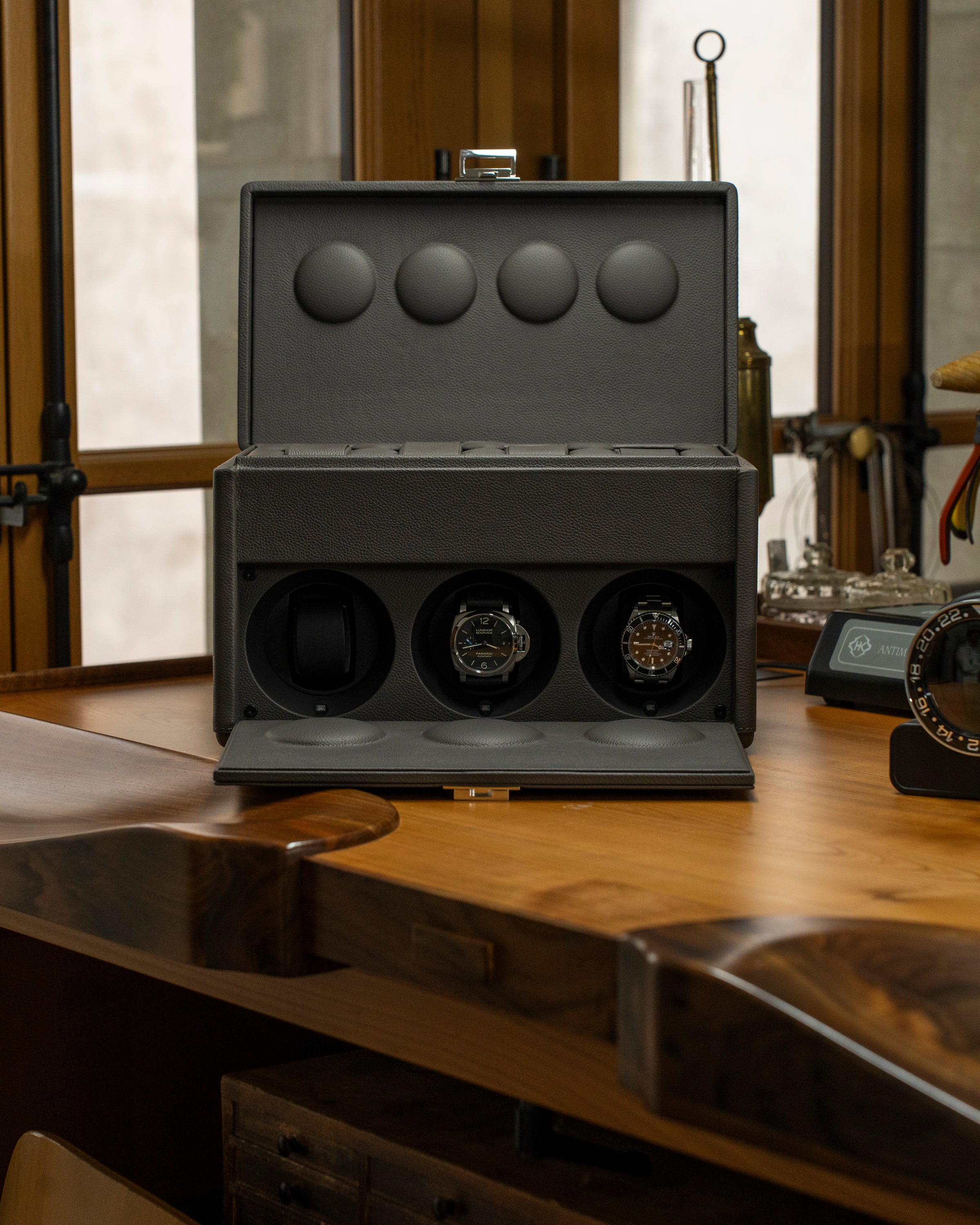 Watch Box and Winder 7RT: Organization & Precision - Scatola del Tempo