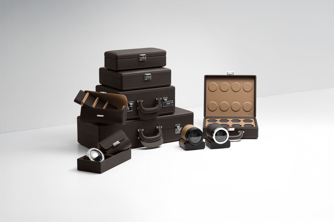 Watch suitcase, leather watch case and watch box - Scatola del Tempo