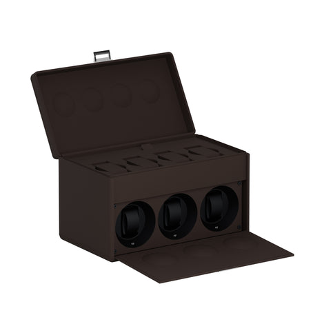 7RT Chocolate Brown: leather automatic watch winder