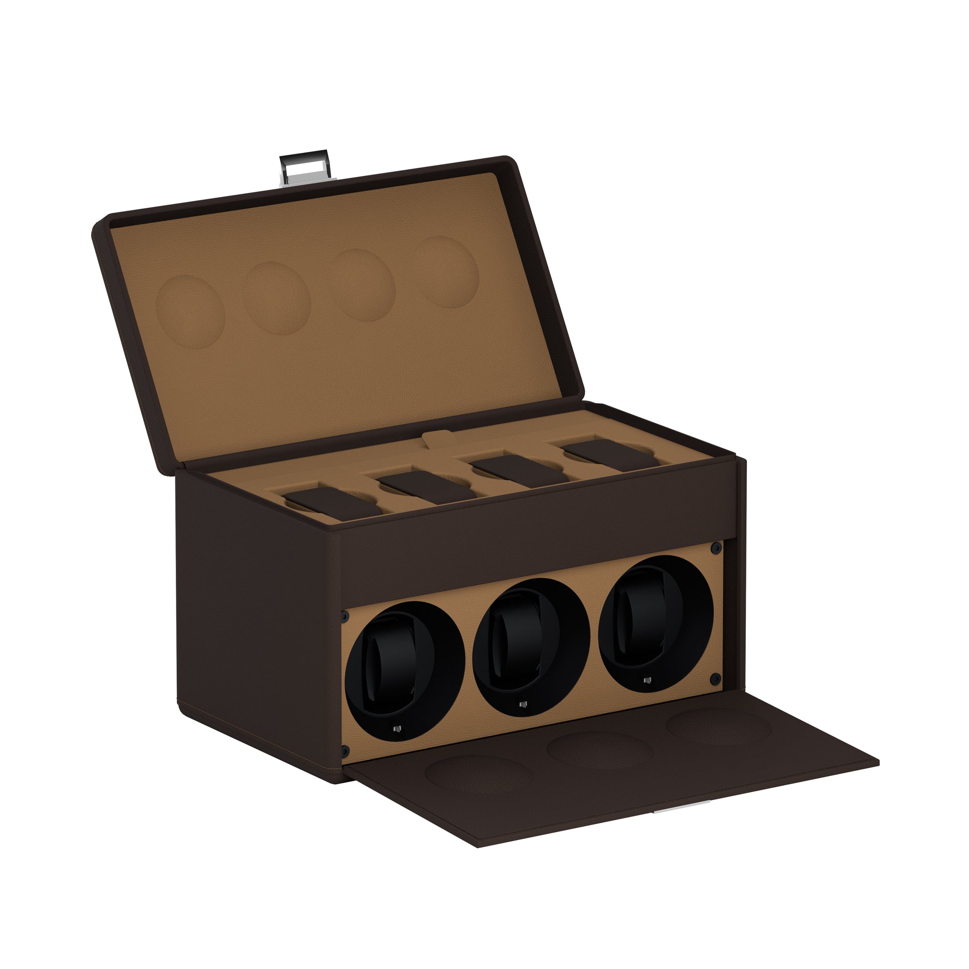 7RT Chocolate Brown / Chestnut: leather automatic watch winder