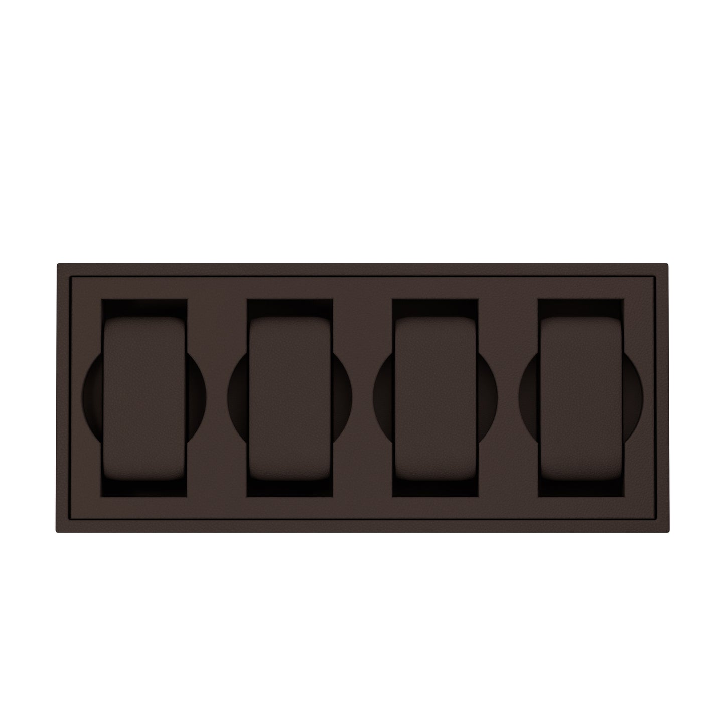 Sacatola del Tempo watch tray: Vassoio A Chocolate Brown