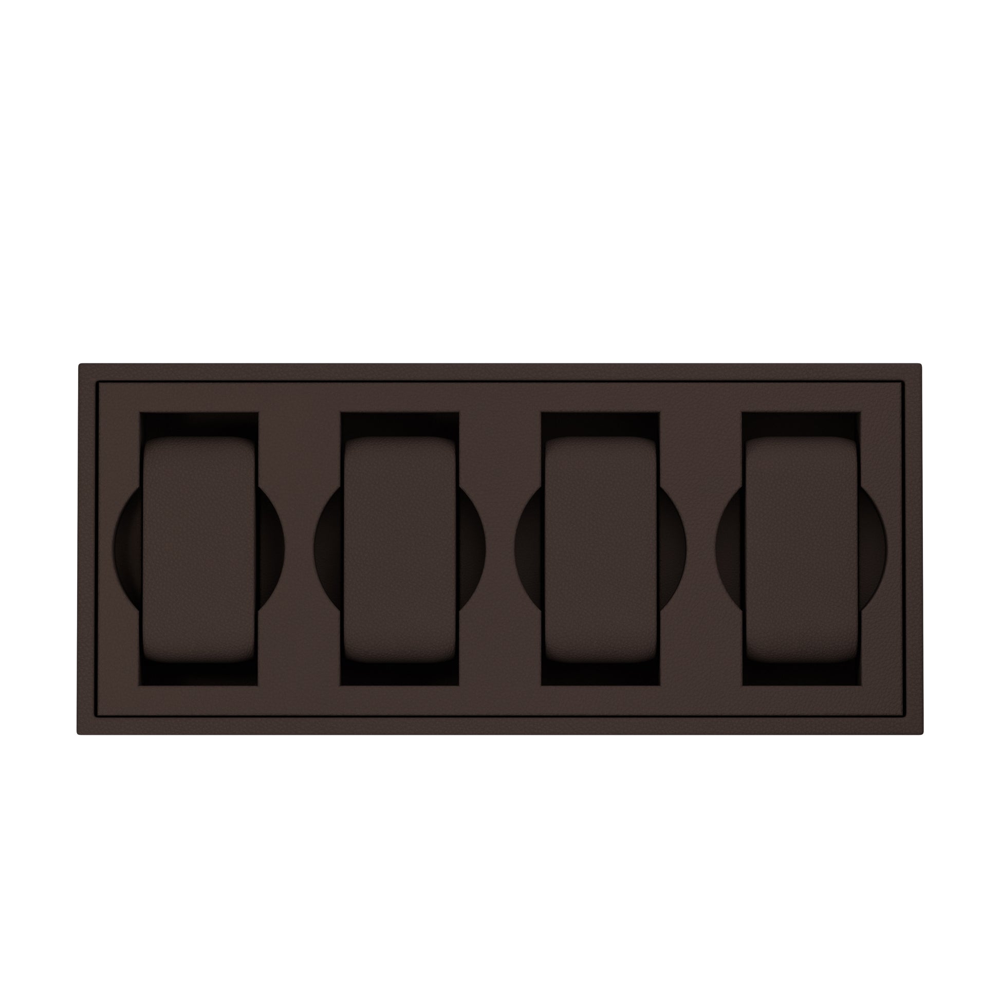 Sacatola del Tempo watch tray: Vassoio A Chocolate Brown