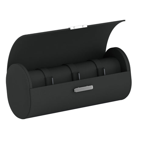 Pochette 4 Gris Ardoise: étui pour montres en cuir