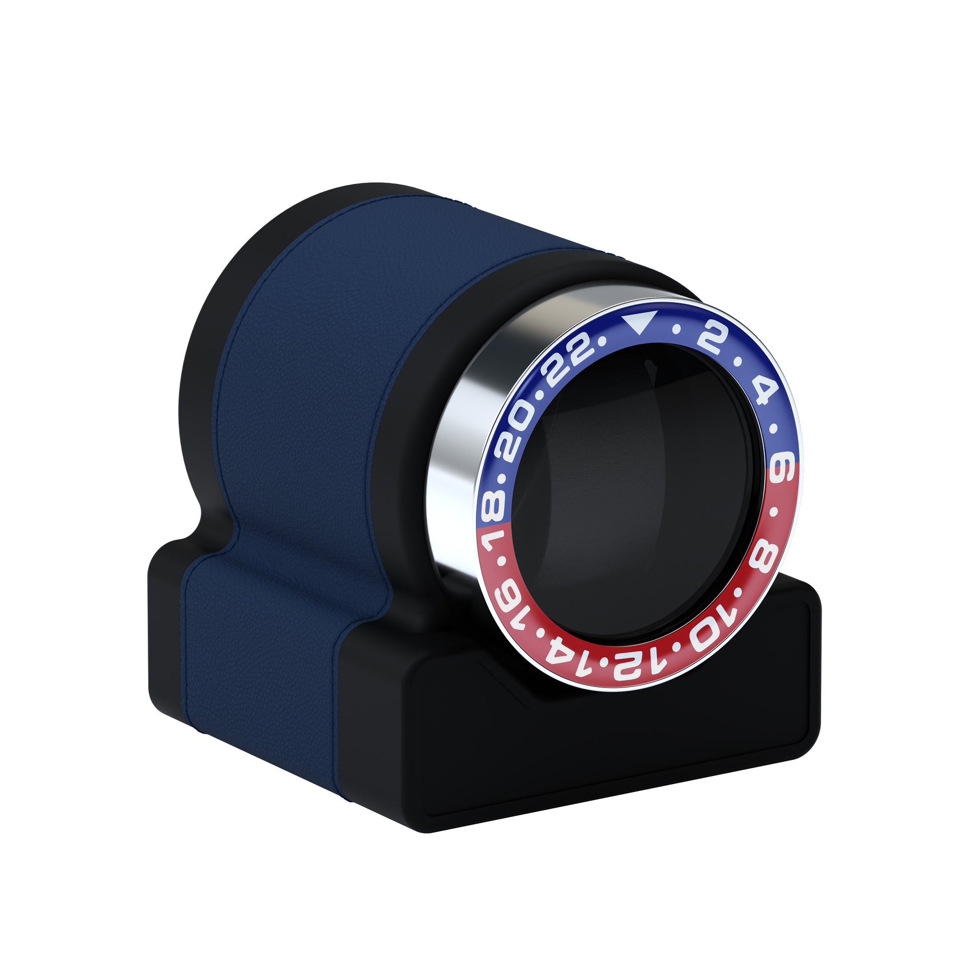 Rotor One Midnight Blue: automatic winder with Sport Red / Blue bezel