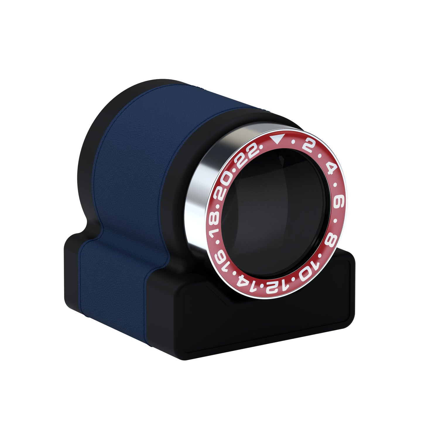 Rotor One Midnight Blue: automatic winder with Sport Red bezel