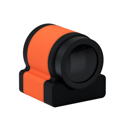 Rotor One Orange: automatic winder with Black bezel