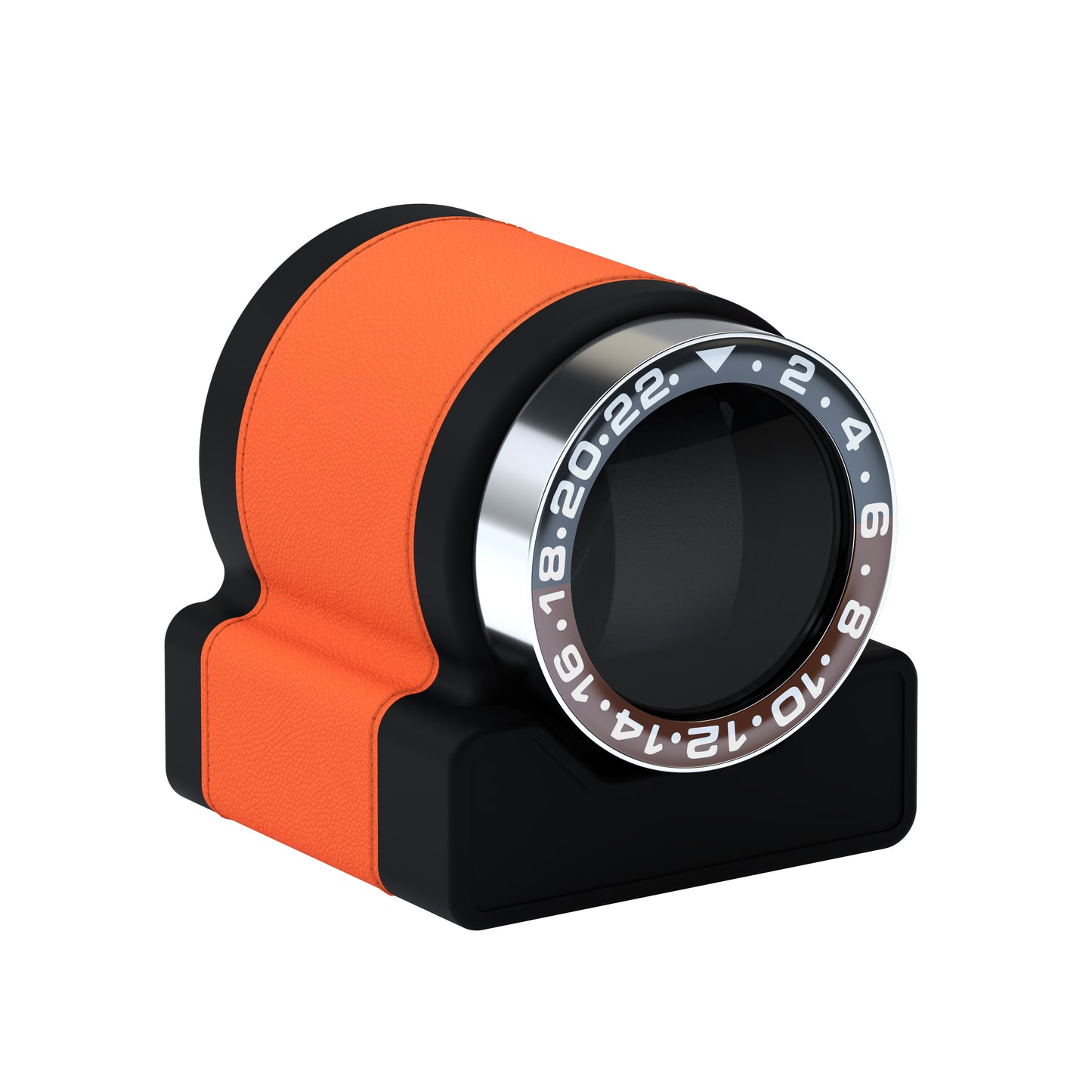 Rotor One Orange: automatic winder with Sport Black / Brown bezel