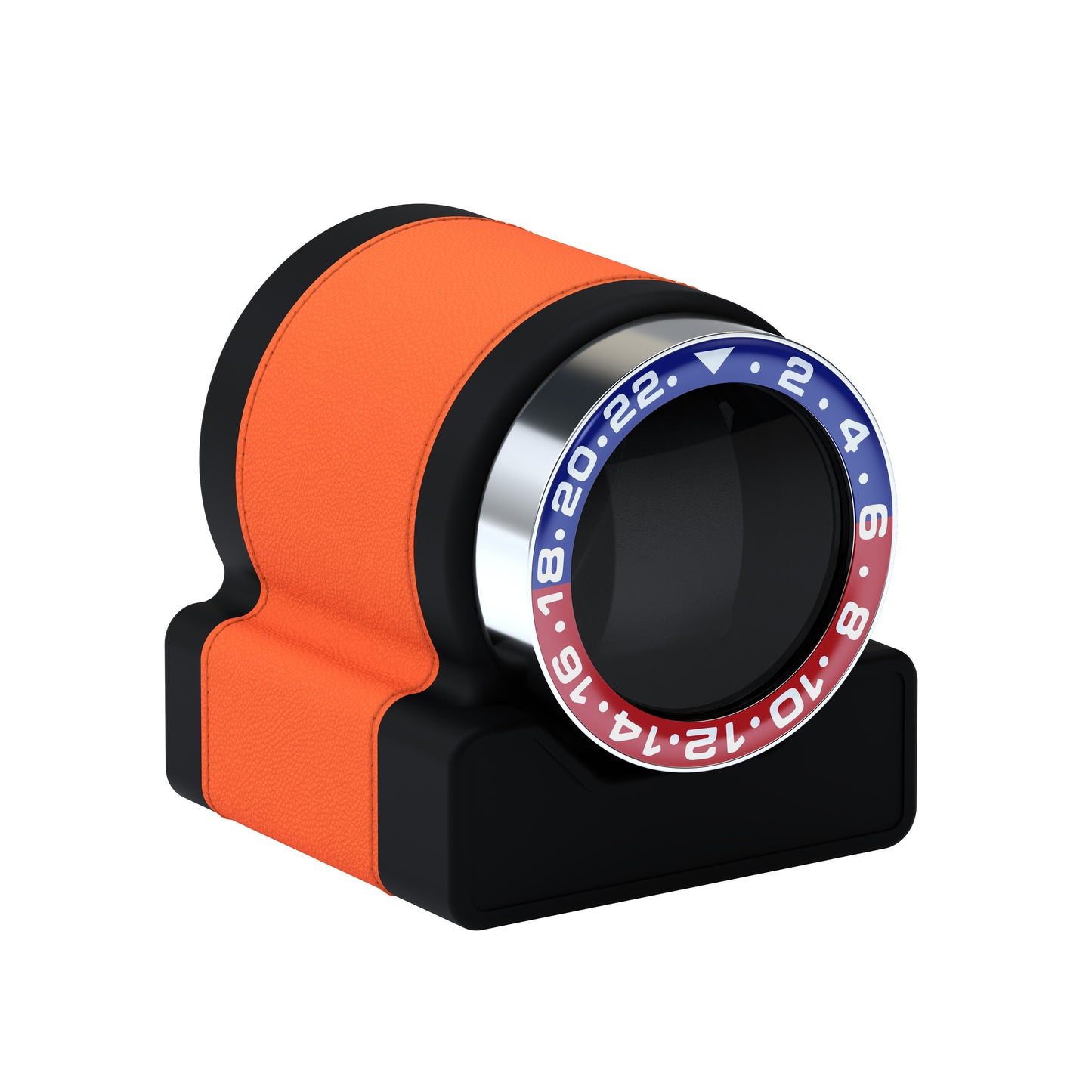 Rotor One Orange: automatic winder with Sport Red / Blue bezel