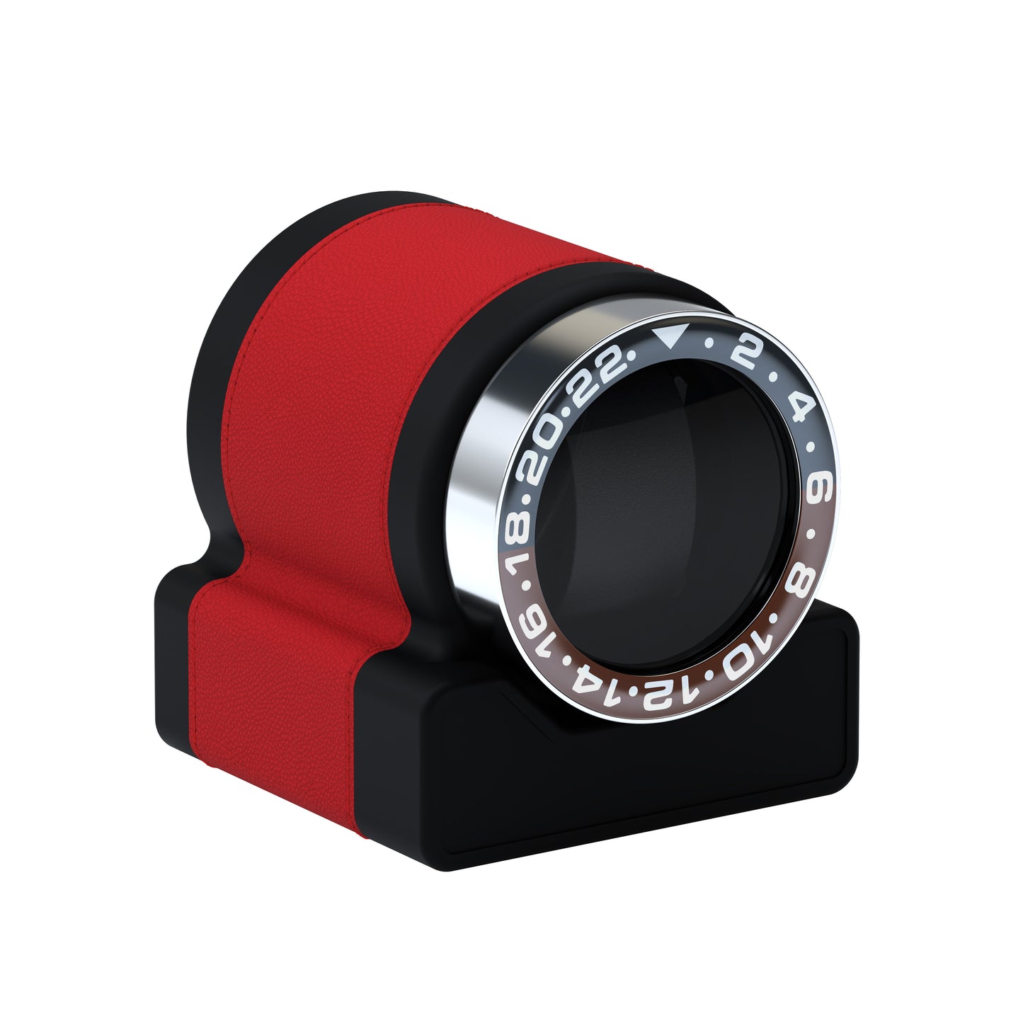 Rotor One Red: automatic winder with Sport Black / Brown bezel