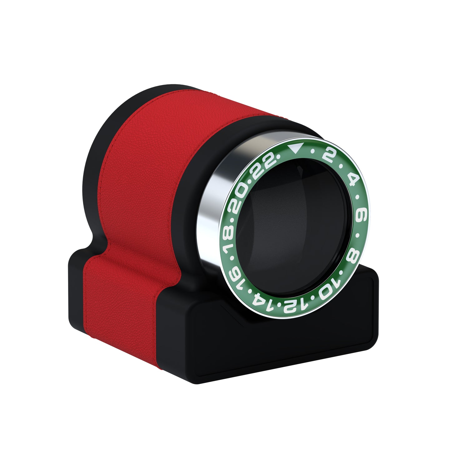 Rotor One Red: automatic winder with Sport Green bezel