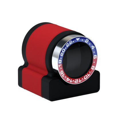 Rotor One Red: automatic winder with Sport Red / Blue bezel