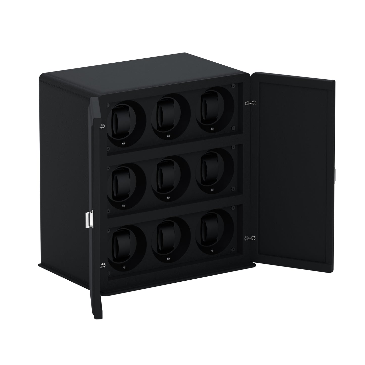 Rotore 9 Intense Black: automatic watch winder cabinet