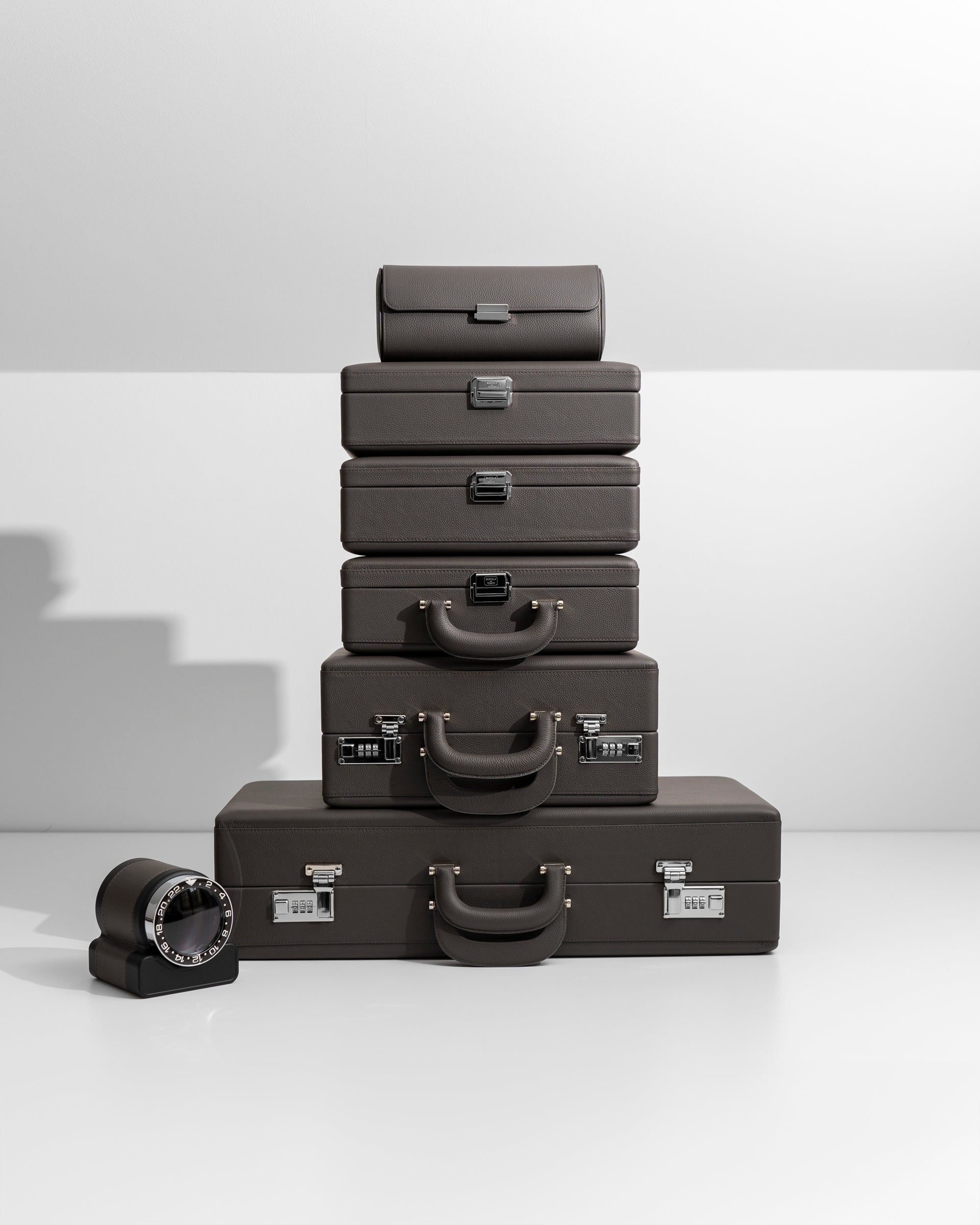 Black watch boxes and watch winders