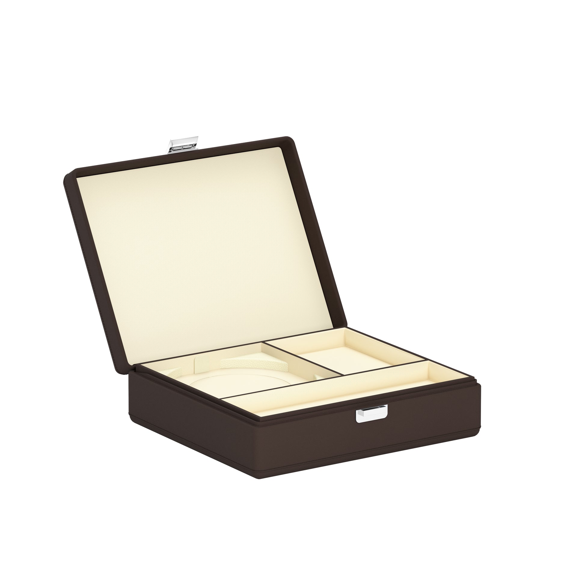 Sacatola del Tempo jewellery box: Tesoro Grande Chocolate Brown