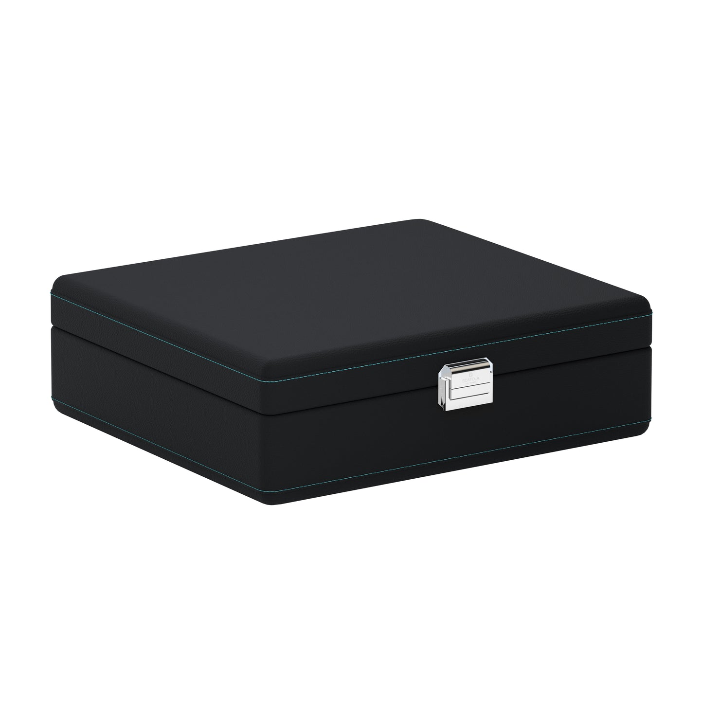 Sacatola del Tempo watch box: Valigetta 8 Black / Turquoise