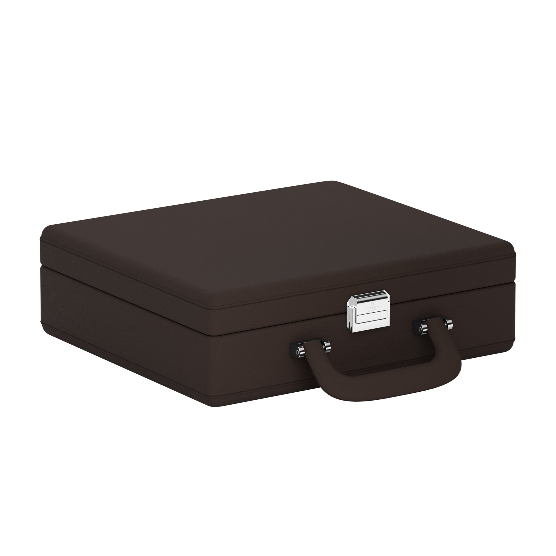 Sacatola del Tempo watch travel case: Valigetta 8 Chocolate Brown