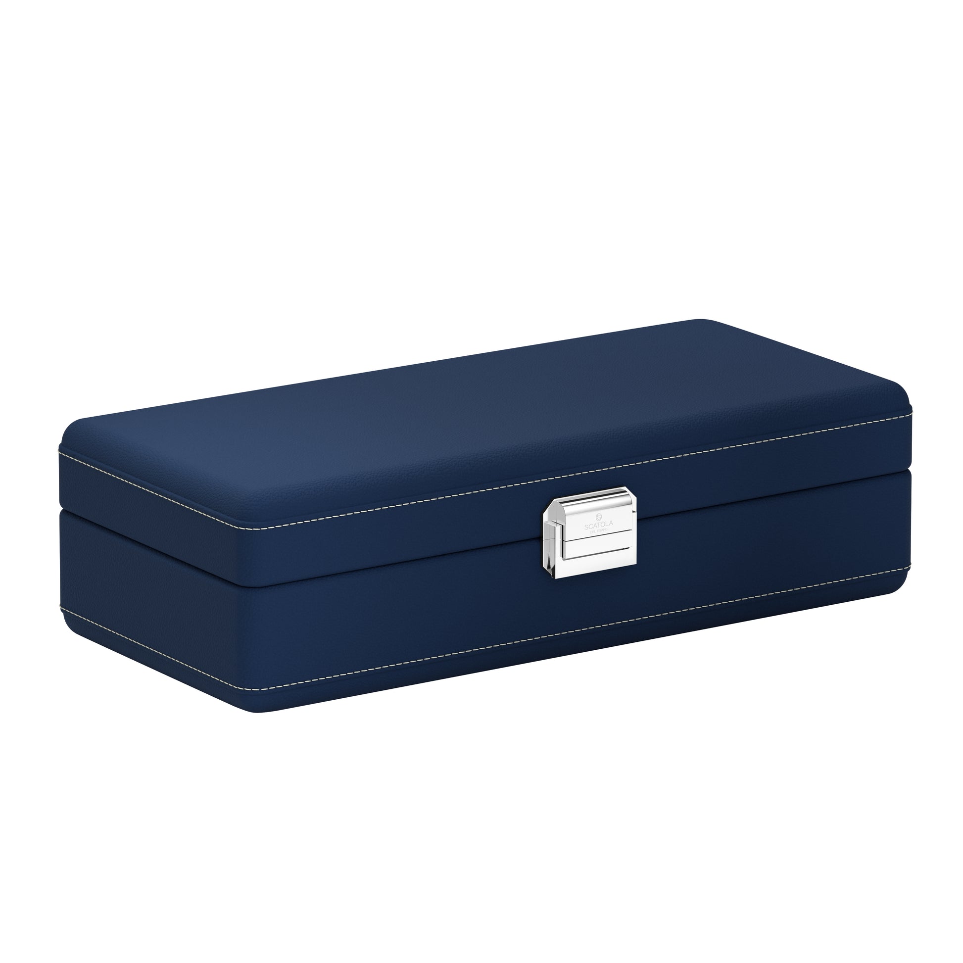 Sacatola del Tempo watch box: Valigetta 4 Midnight Blue / Cream