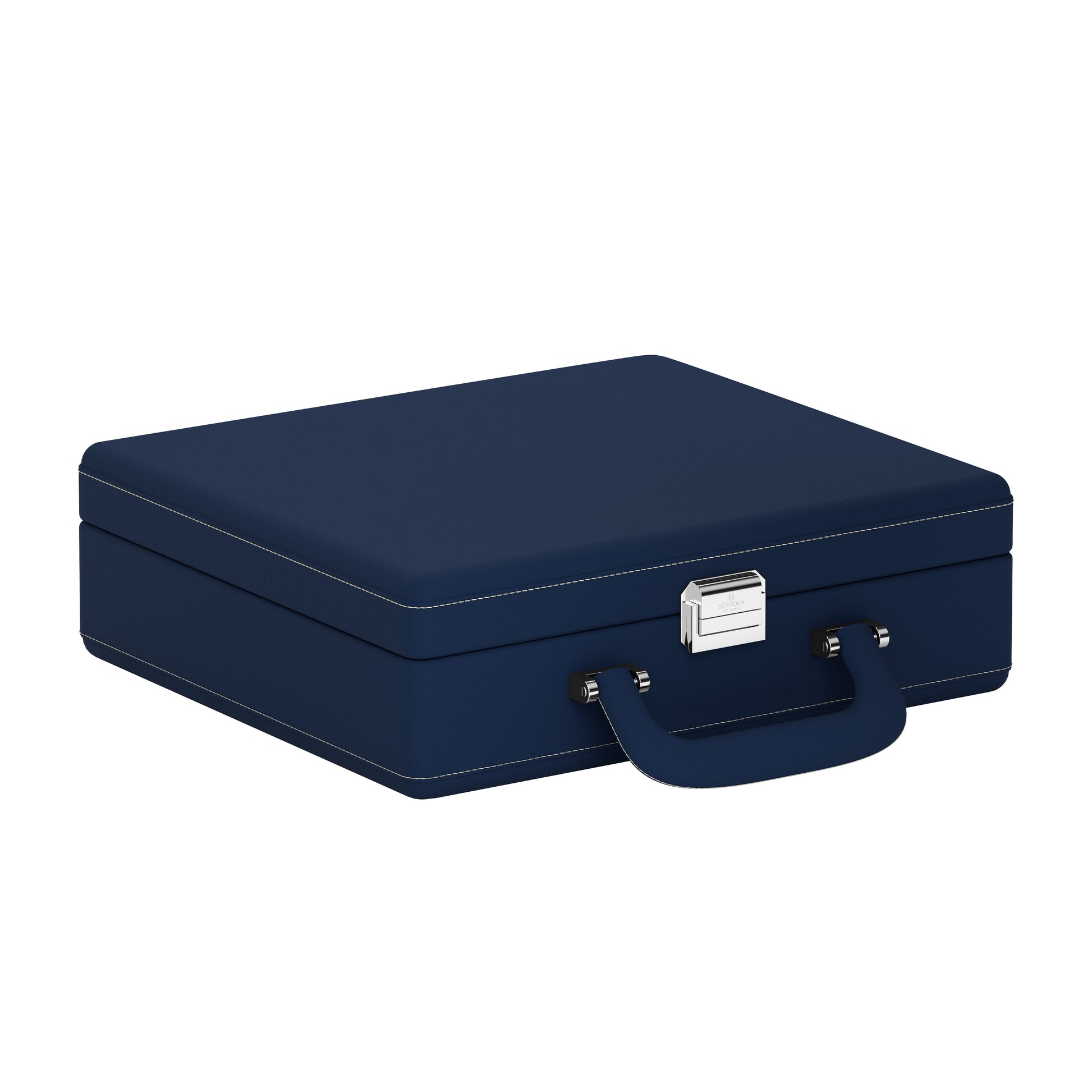 Sacatola del Tempo watch travel case: Valigetta 8 Midnight Blue / Cream