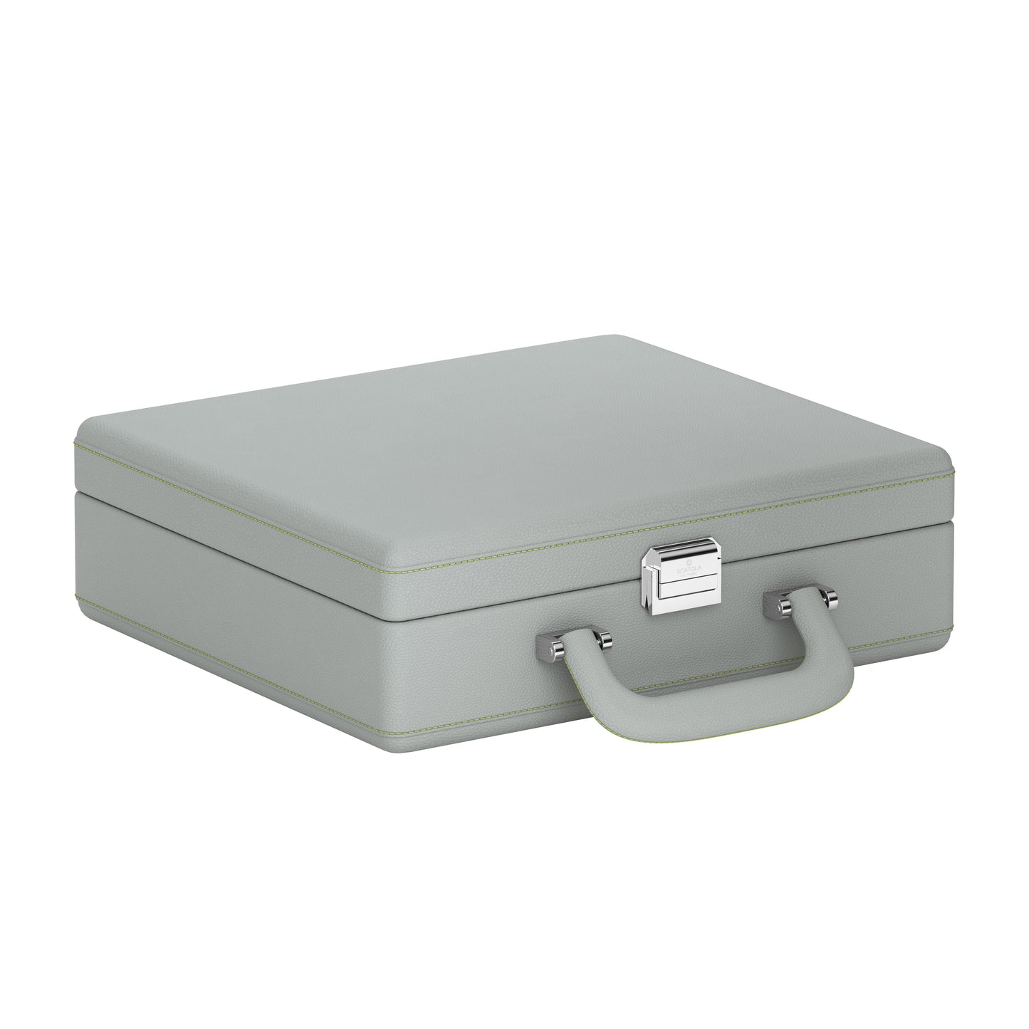 Sacatola del Tempo watch travel case: Valigetta 8 Pearl Gray / Anise Green