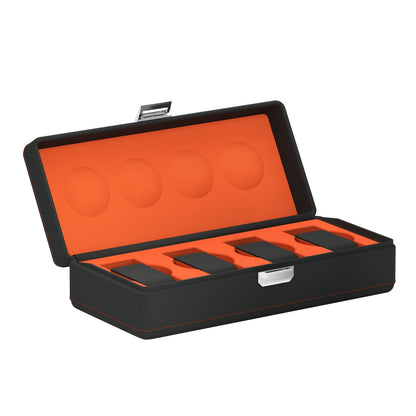 Valigetta 4 Slate Gray / Orange: leather watch box