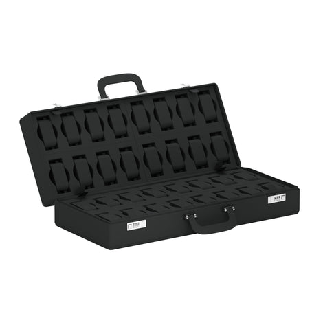 Valigetta 32 Slate Gray: leather watch travel case