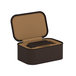 Viaggio 1 marrón chocolate / castaño : estuche de reloj de piel