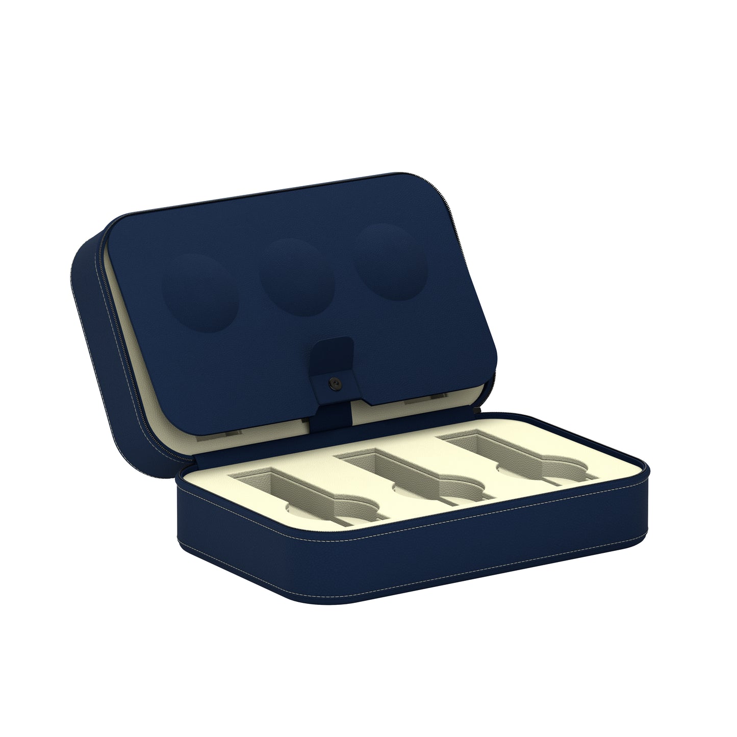 Sacatola del Tempo watch case: Viaggio 6 Midnight Blue / Cream